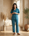 Short Sleeve Button Down Pyjama Set