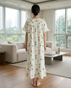 Ruffle Neck Maxi Sleep Dress