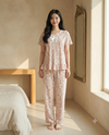 Floral & Butterfly Print Korean Nightwear Set