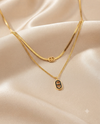 Double Layer Black Enamel Anchor Chain