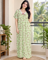Korean Long Nighty Half Sleeve