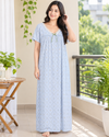 Korean Long Nighty Half Sleeve