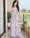 Korean Long Nighty Half Sleeve