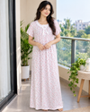 Korean Long Nighty Half Sleeve