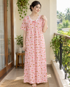Korean Long Nighty Half Sleeve