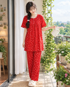 Long Top Feeding-Friendly Pyjama Set