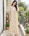 Korean Long Nighty Half Sleeve