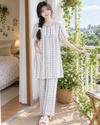Long Top Feeding-Friendly Pyjama Set