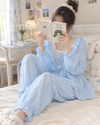 Korean Lace Ruffle Full Sleeve Pajama Set