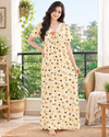 Korean Long Nighty Half Sleeve