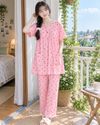 Long Top Feeding-Friendly Pyjama Set