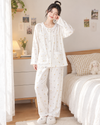 Teddy & Fruit Print Full Sleeve Pyjama Set