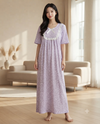 Korean Long Nighty Half Sleeve
