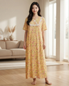 Korean Long Nighty Half Sleeve