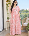 Korean Long Nighty Half Sleeve