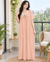 Korean Long Nighty Half Sleeve